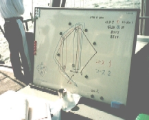 ���ɋ~�����ƒ����̈ʒu��\��